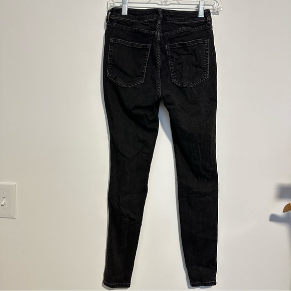 Free people we the free black high waisted skinny jeans - Picture 2 of 7